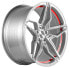 Фото #3 товара Колесный диск литой Corspeed Kharma silver-brushed-surface undercut trimline red 8.5x19 ET43 - LK5/112 ML73.1