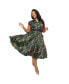 ფოტო #1 პროდუქტის Plus Size 1950s Hedda Swing Dress