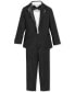 Фото #2 товара 4-Piece Tuxedo Suit, Shirt & Bowtie, Little Boys