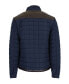 Фото #2 товара Men's Lightweight Quilted Jacket with Synthetic Trim Design