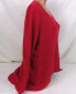 Фото #4 товара Style & Co Women's Scoop Neck Long Sleeve Hi Lo Ribbed Sweater Red L
