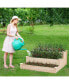 Фото #7 товара 3-Tier Wooden Raised Garden Bed for Backyard Patio Gardening