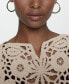 ფოტო #4 პროდუქტის Women's 100% Cotton Crochet Dress