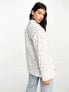 Фото #7 товара ASOS DESIGN relaxed broderie shirt with dipped hem in white