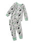 Фото #1 товара Infant Boy Green Dinosaur Print Long Sleeve Top and Jogger 2 Piece Pajama Set