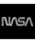 ფოტო #2 პროდუქტის Men's Word Art Long Sleeve T-Shirt - Worm Nasa