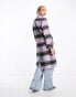 Urban Revivo applique patch detail tailored coat in lilac check Lilac Check, S - фото #6