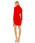 ფოტო #3 პროდუქტის Women's Long Sleeve Blazer Dress