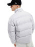 Weekday Cole puffer jacket in light grey