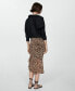 Фото #5 товара Women's Leopard Gathered Skirt