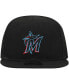 Фото #1 товара Infant Boys and Girls Black Miami Marlins My First 9FIFTY Adjustable Hat