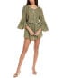 Vix Ortiz Green Layla Short Cover Romper Women's 2/Small - фото #1