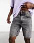 Only & Sons – Locker geschnittene Jeans-Shorts in grauer Waschung