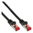 Фото #1 товара InLine 100pcs. Bulk-Pack Patch Cable S/FTP PiMF Cat.6 PVC copper black 0.5m