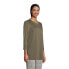 Petite 3/4 Sleeve Supima Cotton Crewneck Tunic