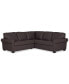 Фото #5 товара Orid 2-Pc. "L"-Shaped Leather Roll Arm Sectional , Created for Macy's