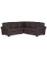 Фото #9 товара Orid 2-Pc. "L"-Shaped Leather Roll Arm Sectional , Created for Macy's