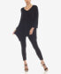 ფოტო #5 პროდუქტის Women's Empire Waist Tunic Top