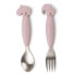 Фото #2 товара DONE BY DEER Easy-Grip Spoon And Fork Set Deer Friends