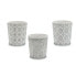 Planter Pattern White Grey Ceramic 12,3 x 12 x 12,3 cm (144 Units)