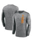 Nike Men's Heather Gray Tennessee Volunteers 2024 Sideline Velocity Performance Long Sleeve T-Shirt