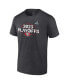 Men's Heather Charcoal San Francisco 49ers 2023 NFL Playoffs T-shirt M - фото #4