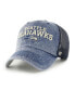 ფოტო #2 პროდუქტის Men's '47 College Navy Seattle Seahawks Drumlin Trucker Clean Up Snapback Hat