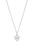 Фото #2 товара AVA NADRI silver-Tone Pavé Baseball Heart Pendant Necklace, 16" + 2" extender