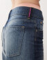 Фото #3 товара Cheap Monday Poser mid rise wide leg skater jeans in star dark wash blue