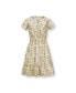 ფოტო #7 პროდუქტის Women's Organic Short Sleeve Split Neck Tiered Dress