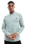 Fred Perry long sleeved polo shirt in light blue