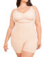 Women's Open Bust Bodysuit Shaper Short 73005