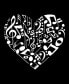 Фото #3 товара Women's Premium Word Art Flowy Heart Notes Tank Top