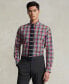 ფოტო #1 პროდუქტის Men's Poplin Plaid Shirt