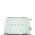 Фото #1 товара SMEG toaster TSF01PGEU (Pastel Green) - 2 slice(s) - Green - Steel - Buttons - Level - Rotary - China - 950 W