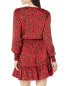 MICHAEL Michael Kors Petite Cheetah Julia Dress Burgundy M