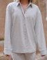 The Frolic x Lyds Butler Sandy mix & match slouchy pyjama shirt in grey marl - LGREY