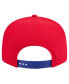 Фото #4 товара Men's White/Blue Detroit Pistons Throwback Gradient Tech Font 9fifty Snapback Hat