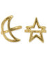 Gold-Tone Moon & Star Ring Set