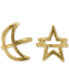 ფოტო #1 პროდუქტის Gold-Tone Moon & Star Ring Set