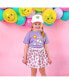 ფოტო #3 პროდუქტის Little and Big Girls Rainbow Heart Tutu Skirt