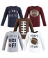 ფოტო #1 პროდუქტის Baby Boys Long Sleeve T-Shirts, Football