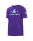 Фото #3 товара Men's Purple Los Angeles Lakers 2021/22 City Edition Brushed Jersey T-shirt