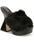 Фото #1 товара Women's Abigal Slip-On Furry Platform Dress Sandals