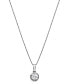 ფოტო #3 პროდუქტის Diamond Solitaire 18" Pendant Necklace (1/3 ct. t.w.) in 14k White Gold
