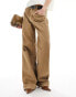 Фото #5 товара ASOS DESIGN loose jean with deep turn up in tan