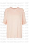 Sportswear Essential Crew T-Shirt Nakış Swooslu Pamuklu Tişört Pink Pembe
