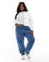 ONLY Curve denim jacket in white 48 - фото #4