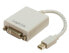 Фото #3 товара LogiLink Mini DisplayPort / DVI Adapter - 0.09 m - Mini DisplayPort - DVI-I - Male - Female - Grey