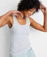 Фото #1 товара Women's Ribbed Modal Sleep Tank Top XS-3X, Created for Macy's